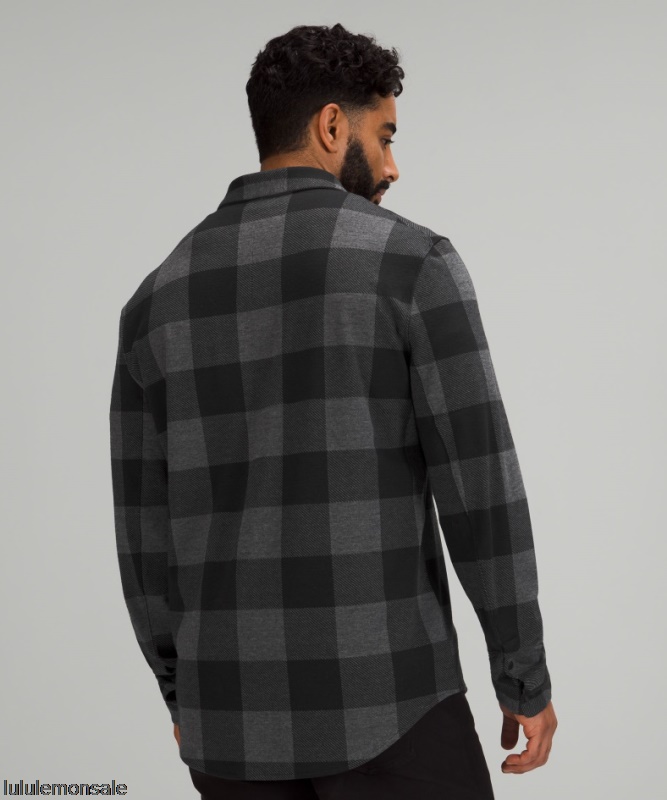 Lululemon Verkauf DELULU604 | Lululemon Deutschland Graphitgraues Weiches Strick-overshirt